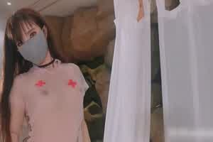 HKsweetbaby 情趣透明衬衫护士小姐帮您解闷  背景图片